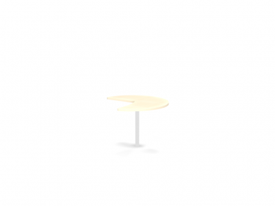 340 380 Приставные элементы для симметричных столов, столешница правая, без опоры (109,3 × 107,6 см)