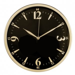 352637 Настенные часы БЮРОКРАТ WallC-R25M, черный