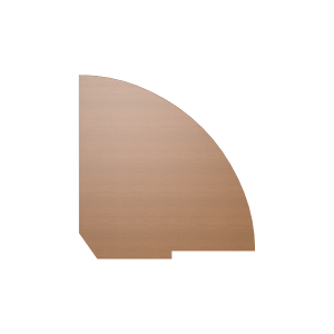 А.РС-5.2(Груша Ароза) Столешница для угловой стойки ресепшен (завершающий элемент)815x815x22