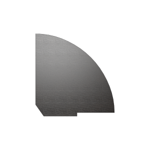 А.РС-5.2(Венге Цаво) Столешница для угловой стойки ресепшен (завершающий элемент)815x815x22