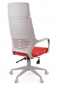 Trio Grey TM(ткань красный) Кресло для руководителя Trio Grey TM