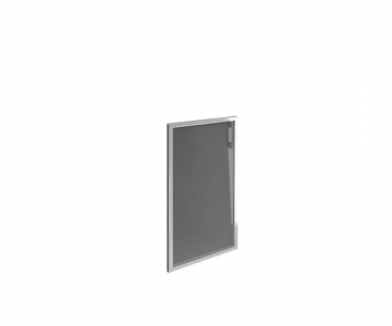 Дверь стеклянная матовая в алюминиевой раме, левая (396x790x22) Дверь стеклянная матовая в алюминиевой раме, левая (396x790x22)