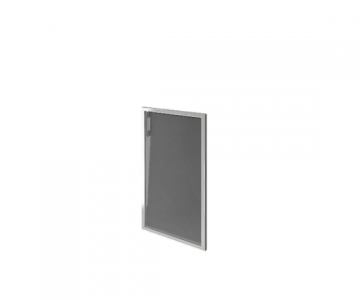 Дверь стеклянная матовая в алюминиевой раме, правая (396x790x22) Дверь стеклянная матовая в алюминиевой раме, правая (396x790x22)