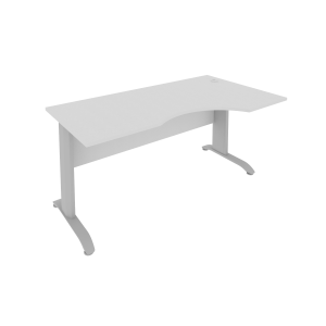 ПрЛ.СА-1Пр(Серый) Стол криволинейный письменный правый на металлокаркасе (1600х900х755)