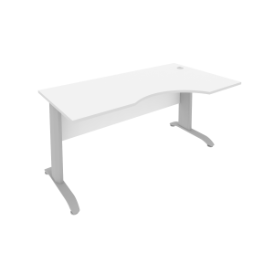 ПрЛ.СА-1Пр(Белый) Стол криволинейный письменный правый на металлокаркасе (1600х900х755)