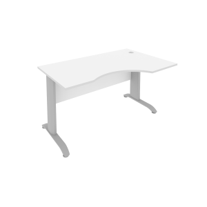 ПрЛ.СА-2Пр(Белый) Стол криволинейный письменный правый на металлокаркасе (1400х900х755)