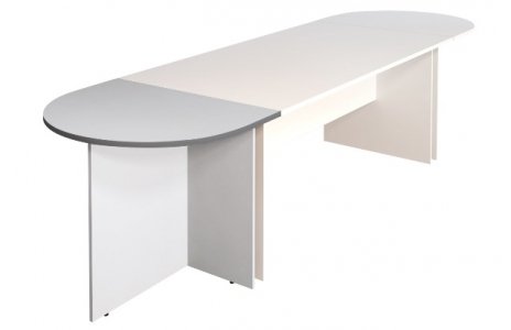 ПМ19(серый) Приставка к столу переговорному 904х702х756