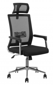 СТК-ХН-6125(эко S-0401/Черный пластик) Кресло руководителя СТК-ХН-6125