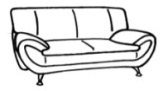ОРИОН 2 двухместный диван 1560х900х930 ОРИОН 2 двухместный диван 1560х900х930