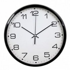 Настенные часы БЮРОКРАТ WallC-R07P, черный