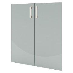 А-стл302.Ф(прозрачный) Комплект стеклянных дверей, А-стл302, (к шкафу А-302), (710х760)