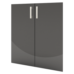 А-стл302.Ф(тонированный) Комплект стеклянных дверей, А-стл302, (к шкафу А-302), (710х760)