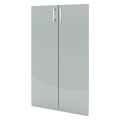 А-стл304.Ф(прозрачный) Комплект стеклянных дверей, А-стл304, (к шкафу А-304), (710х1150)