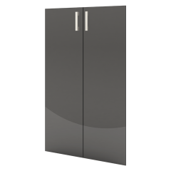 А-стл304.Ф(тонированный) Комплект стеклянных дверей, А-стл304, (к шкафу А-304), (710х1150)