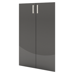 А-стл310.Ф(тонированный) Комплект стеклянных дверей, А-стл310, (к шкафу А-310), (710х1120)