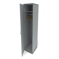 ШМ52(серый) Шкаф для одежды узкий 374х520х2046