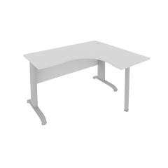 ПрЛ.СА-3Пр(Серый) Стол криволинейный письменный правый на металлокаркасе (1400х1200х755)
