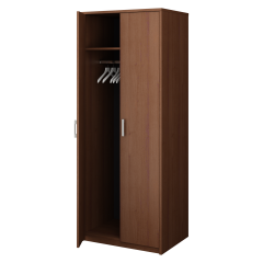 А-307(Орех) Шкаф для одежды широкий,серия Арго, А-307, (770x580x2000)